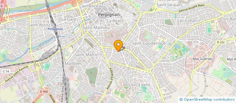 localisation de l'entreprise MADAME ANGELIQUE BOUTTIER  PERPIGNAN