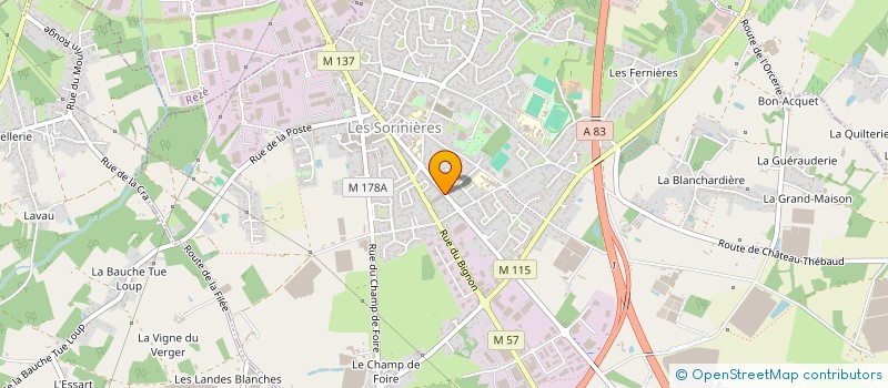 localisation de l'entreprise MADAME ANGELIQUE BOYER à LES SORINIERES