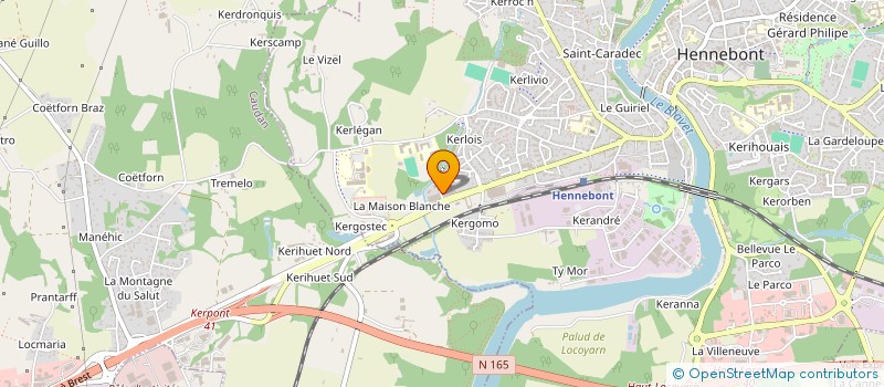 localisation de l'entreprise MADAME ANGELIQUE BRENOT  HENNEBONT