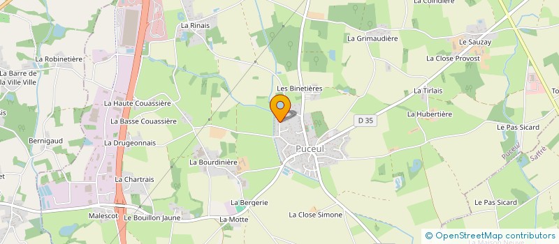 localisation de l'entreprise MADAME ANGELIQUE BRUNET  PUCEUL