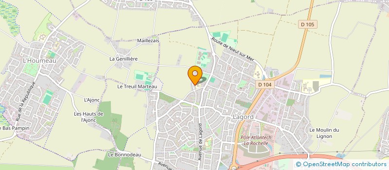 localisation de l'entreprise MADAME ANGELIQUE BRUNETEAU  CHATELAILLON-PLAGE