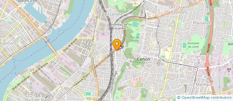 localisation de l'entreprise MADAME ANGELIQUE CALANDREAU  CENON