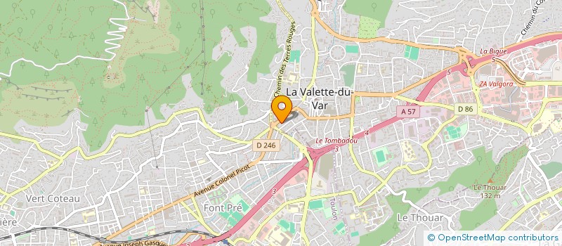 localisation de l'entreprise MADAME ANGELIQUE CALLES à LA VALETTE-DU-VAR