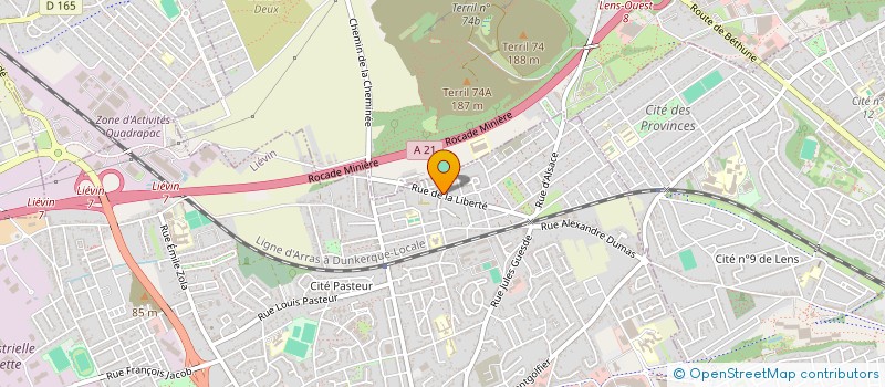 localisation de l'entreprise MADAME ANGELIQUE CAMPHIN  LIEVIN