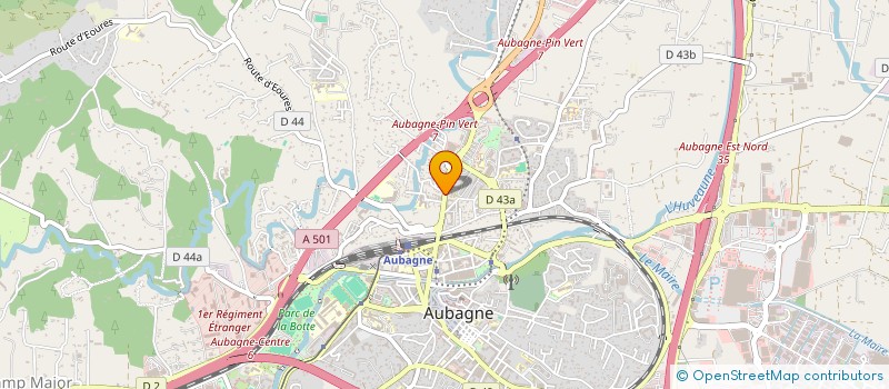 localisation de l'entreprise MADAME ANGELIQUE CARESMEL  AUBAGNE