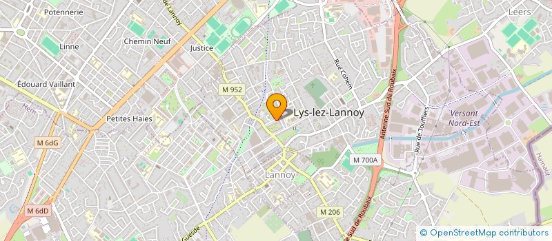 localisation de l'entreprise MADAME ANGELIQUE CARETTE  LYS-LEZ-LANNOY