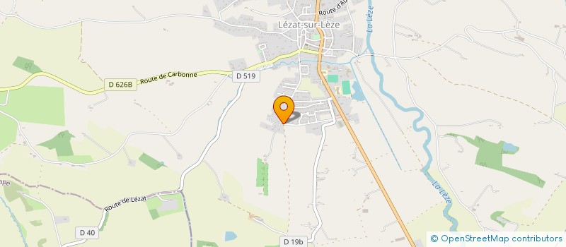 localisation de l'entreprise MADAME ANGELIQUE CARLES à LEZAT-SUR-LEZE