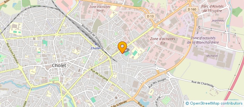localisation de l'entreprise MADAME ANGELIQUE CATHELINEAU à CHOLET