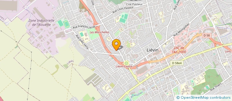 localisation de l'entreprise MADAME ANGELIQUE CATOUILLARD  LIEVIN