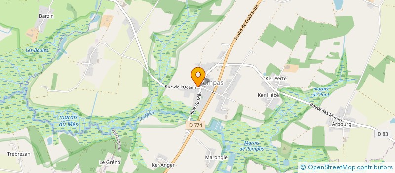 localisation de l'entreprise MADAME ANGELIQUE CAUMONT  HERBIGNAC
