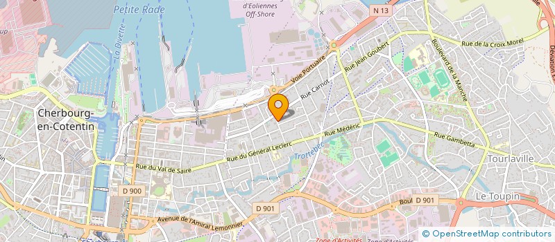 localisation de l'entreprise MADAME ANGELIQUE CAZELLES  CHERBOURG-EN-COTENTIN