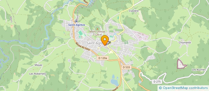 localisation de l'entreprise MADAME ANGELIQUE CHABANIS CELLIER  SAINT-AGREVE