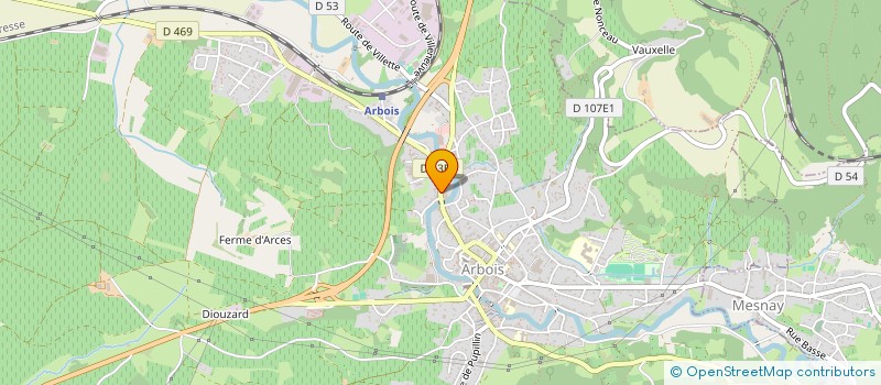 localisation de l'entreprise MADAME ANGELIQUE CHABAUD à ARBOIS