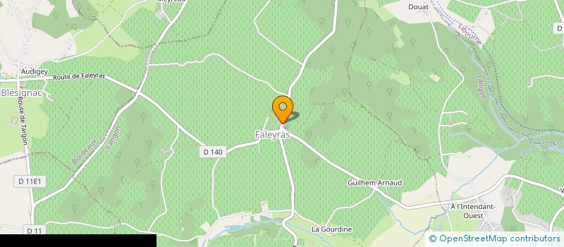 localisation de l'entreprise MADAME ANGELIQUE CHAMPAGNE  FALEYRAS