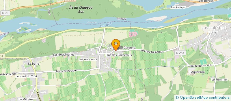 localisation de l'entreprise MADAME ANGELIQUE CHAPUT  MONTLOUIS-SUR-LOIRE