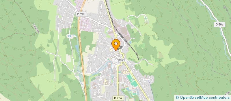 localisation de l'entreprise MADAME ANGELIQUE CHARVET  LAGNIEU