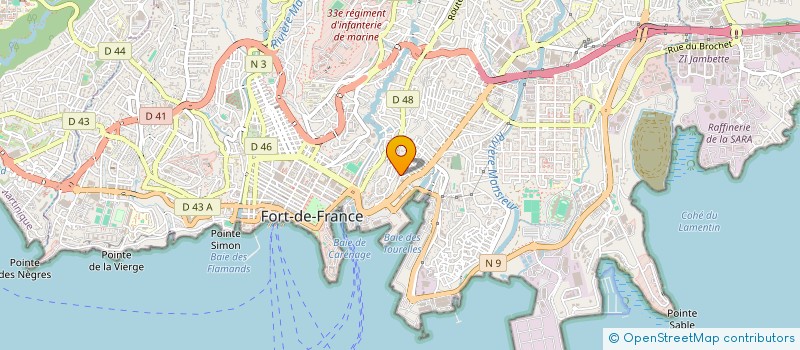 localisation de l'entreprise MADAME ANGELIQUE CHASSERIAUD  FORT DE FRANCE