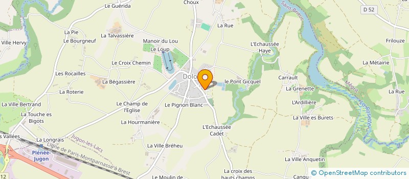 localisation de l'entreprise MADAME ANGELIQUE CHATTON  JUGON-LES-LACS