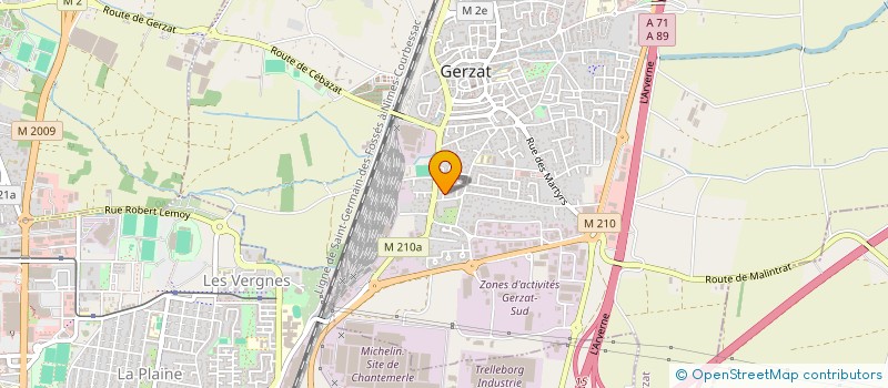 localisation de l'entreprise MADAME ANGELIQUE CHELLES  GERZAT