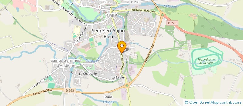 localisation de l'entreprise MADAME ANGELIQUE CHEREAU à SEGRE-EN-ANJOU BLEU