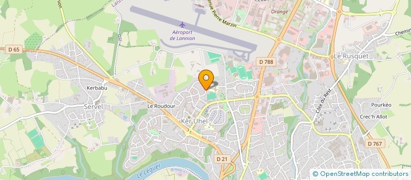 localisation de l'entreprise MADAME ANGELIQUE CHERPIN à LANNION