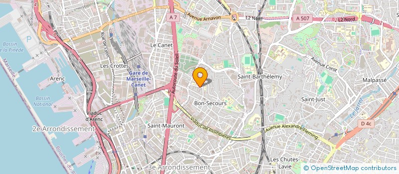 localisation de l'entreprise MADAME ANGELIQUE CHERTIER à MARSEILLE