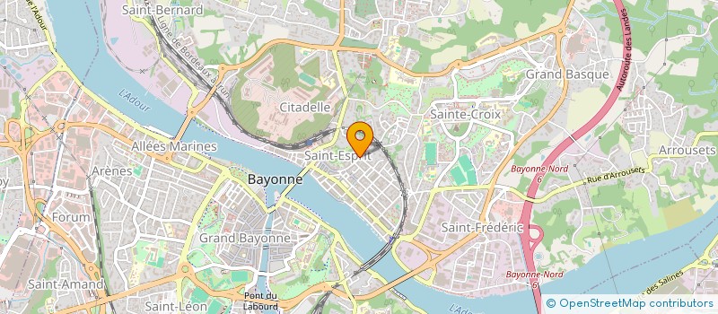 localisation de l'entreprise MADAME ANGELIQUE CHEVALIER  BAYONNE