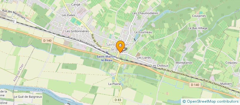 localisation de l'entreprise MADAME ANGELIQUE CHEVALLIER à SAINT-MARTIN-LE-BEAU