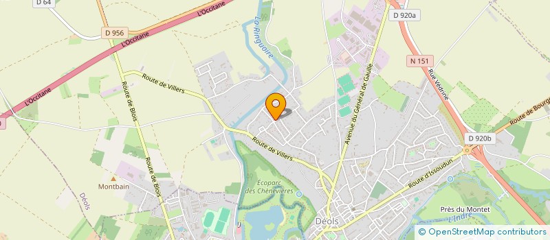 localisation de l'entreprise MADAME ANGELIQUE CHEZEAUX  DEOLS