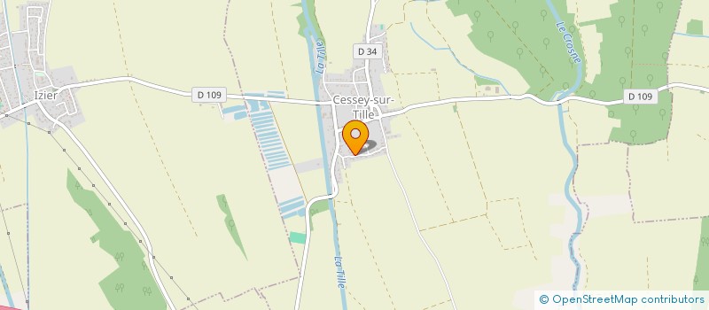 localisation de l'entreprise MADAME ANGELIQUE CHOLET  CESSEY-SUR-TILLE