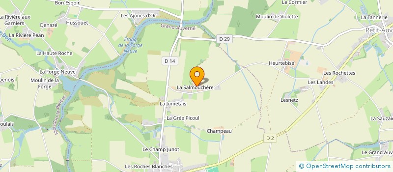 localisation de l'entreprise MADAME ANGELIQUE CHOUPEAULT  GRAND-AUVERNE