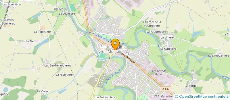 localisation de l'entreprise MADAME ANGELIQUE CHRETIEN à MONTAIGU-VENDEE