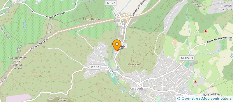 localisation de l'entreprise MADAME ANGELIQUE CHRETIEN-WIDMAYER  GRABELS