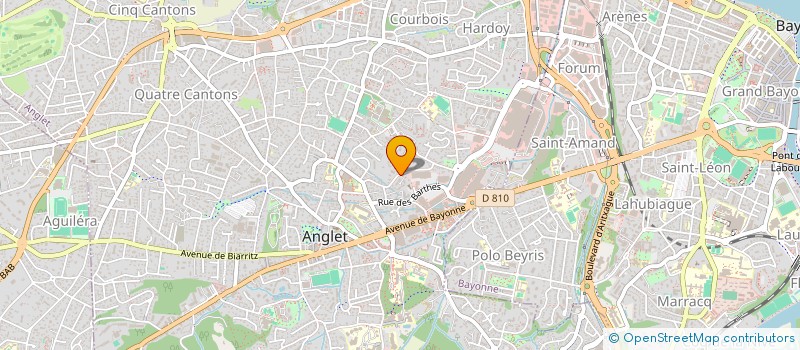 localisation de l'entreprise MADAME ANGELIQUE CIOLFI  ANGLET