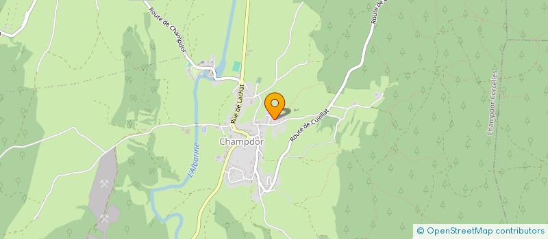 localisation de l'entreprise MADAME ANGELIQUE CLERGET  CHAMPDOR-CORCELLES