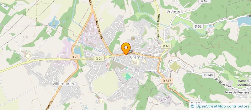 localisation de l'entreprise MADAME ANGELIQUE COLIN  CREMIEU