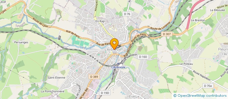 localisation de l'entreprise MADAME ANGELIQUE COLLIETTE  L'ARBRESLE