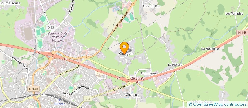 localisation de l'entreprise MADAME ANGELIQUE COUDOIN à GUERET