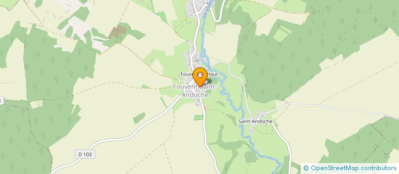 localisation de l'entreprise MADAME ANGELIQUE COUPRY PRIEUR à FOUVENT-SAINT-ANDOCHE