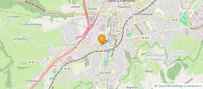 localisation de l'entreprise MADAME ANGELIQUE COUTURIER à SAINT-CHAMOND