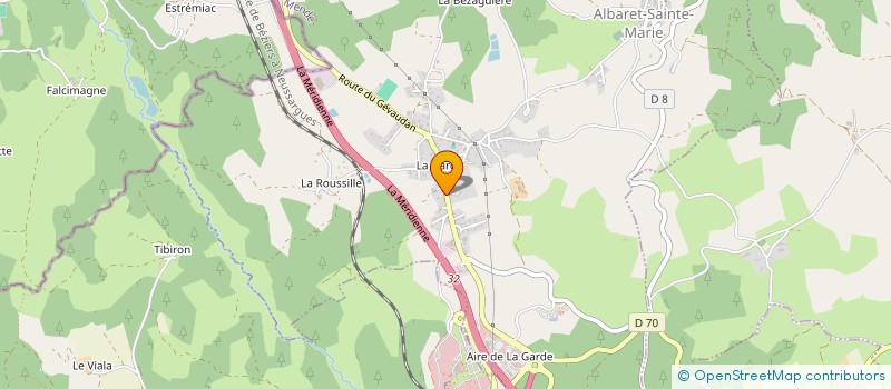 localisation de l'entreprise MADAME ANGELIQUE CROISET  ALBARET-SAINTE-MARIE