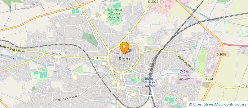 localisation de l'entreprise MADAME ANGELIQUE DAGON  RIOM