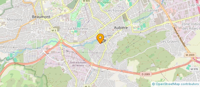 localisation de l'entreprise MADAME ANGELIQUE DALLEAU à AUBIERE