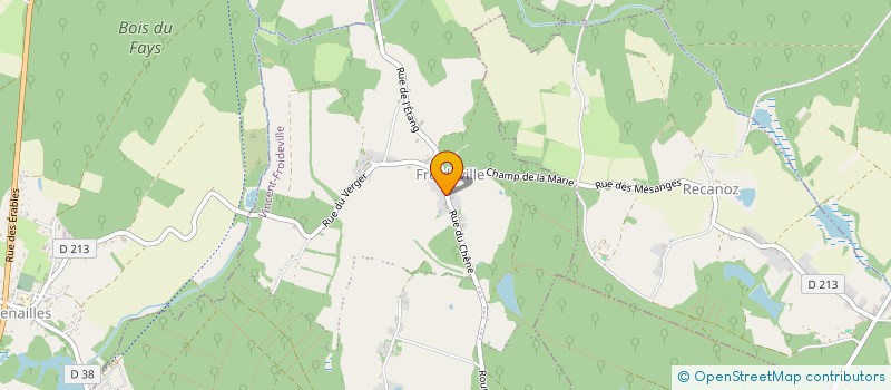 localisation de l'entreprise MADAME ANGELIQUE DAMAS  VINCENT-FROIDEVILLE