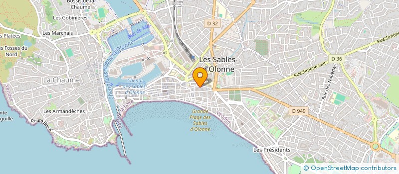 localisation de l'entreprise MADAME ANGELIQUE DAMBO à LES SABLES D'OLONNE
