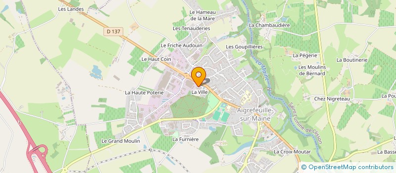 localisation de l'entreprise MADAME ANGELIQUE DANIEL  AIGREFEUILLE-SUR-MAINE