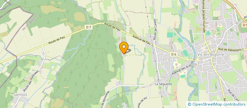 localisation de l'entreprise MADAME ANGELIQUE DANIEL-DAVID  VIC-EN-BIGORRE