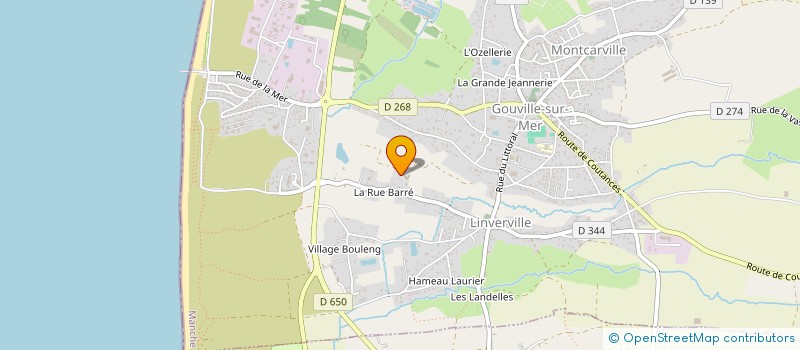 localisation de l'entreprise MADAME ANGELIQUE DANLOS  GOUVILLE-SUR-MER