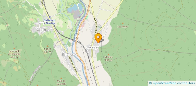 localisation de l'entreprise MADAME ANGELIQUE DAUPHINE  FRONSAC