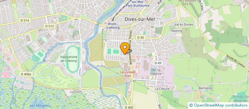 localisation de l'entreprise MADAME ANGELIQUE DEBRUXELLES  DIVES-SUR-MER